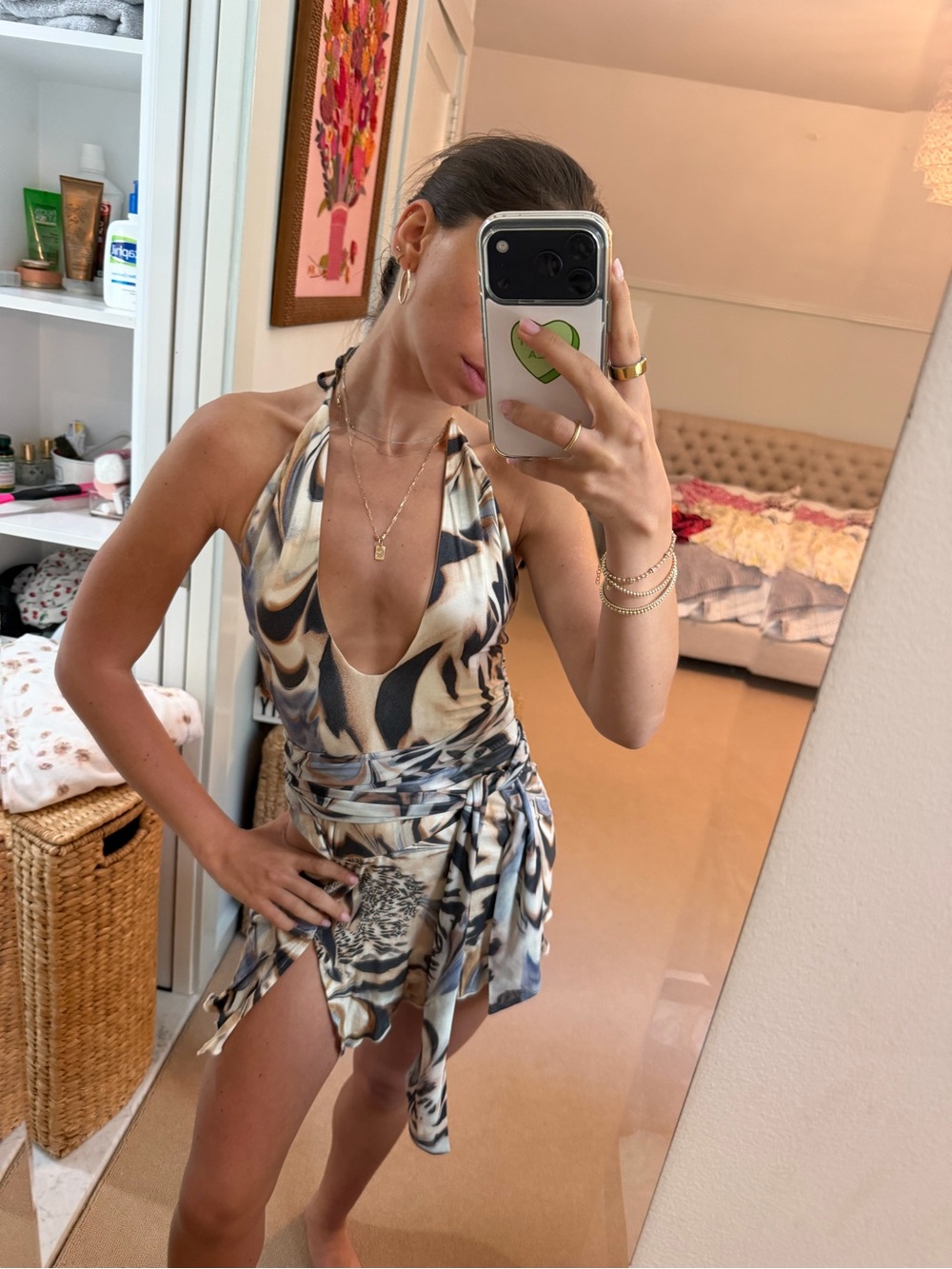 I.AM.GIA Beige Labelled Top